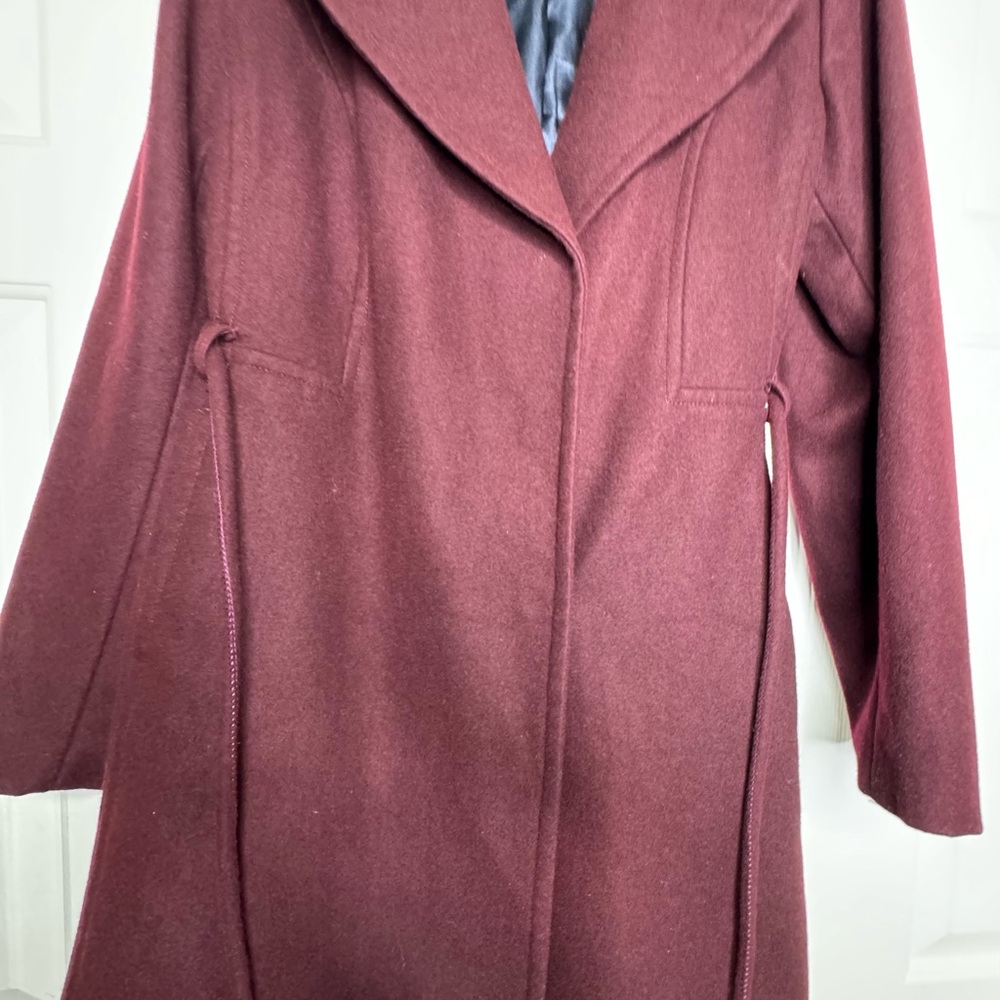 LAUNDRY BY SHELLI SEGAL Wine‎ Red Womans Coat XXL - Picture 3 of 7